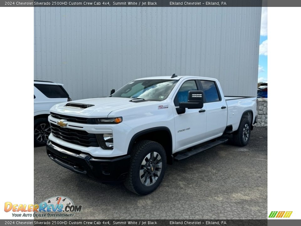 2024 Chevrolet Silverado 2500HD Custom Crew Cab 4x4 Summit White / Jet Black Photo #3