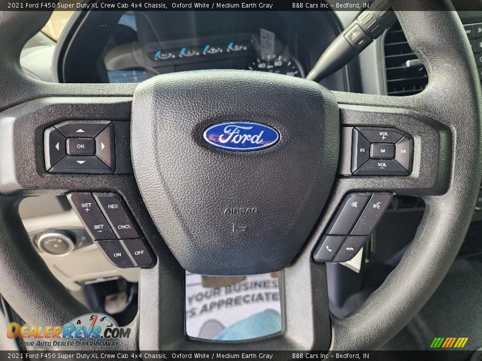 2021 Ford F450 Super Duty XL Crew Cab 4x4 Chassis Steering Wheel Photo #14