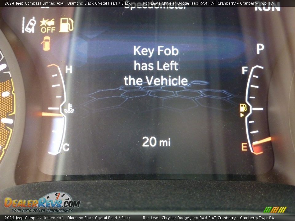 2024 Jeep Compass Limited 4x4 Diamond Black Crystal Pearl / Black Photo #20