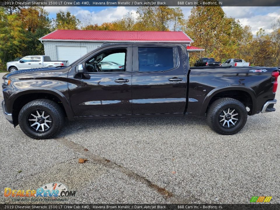 2019 Chevrolet Silverado 1500 LT Crew Cab 4WD Havana Brown Metallic / Dark Ash/Jet Black Photo #4