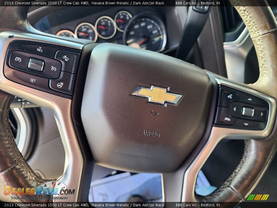 2019 Chevrolet Silverado 1500 LT Crew Cab 4WD Havana Brown Metallic / Dark Ash/Jet Black Photo #12