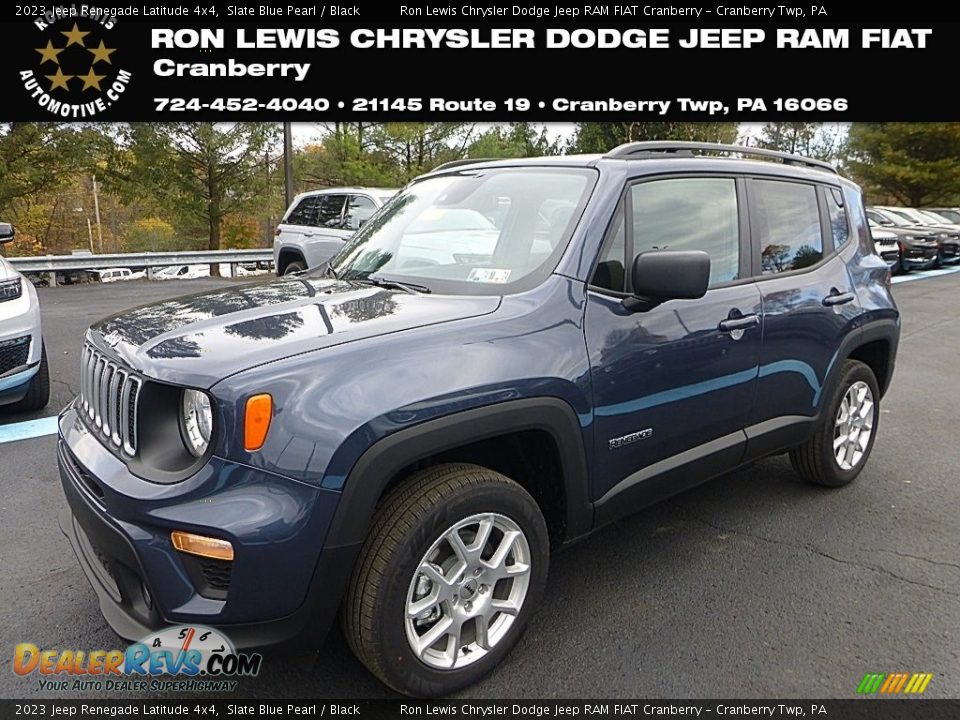 2023 Jeep Renegade Latitude 4x4 Slate Blue Pearl / Black Photo #1