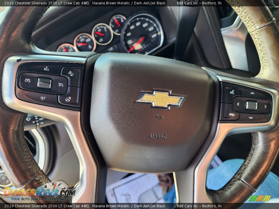 2019 Chevrolet Silverado 1500 LT Crew Cab 4WD Havana Brown Metallic / Dark Ash/Jet Black Photo #18