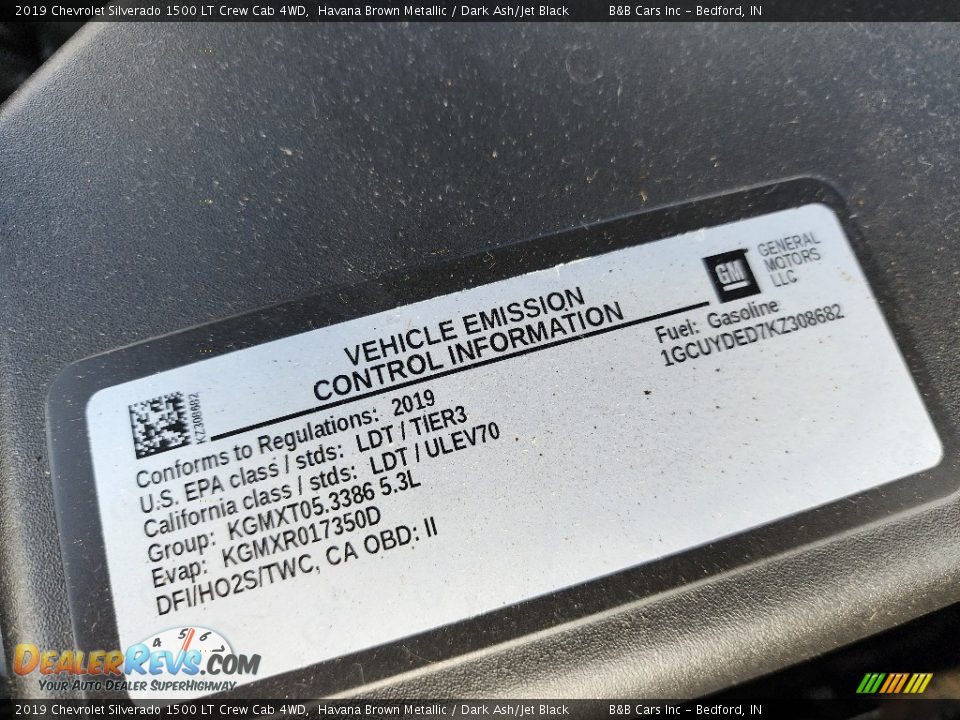 2019 Chevrolet Silverado 1500 LT Crew Cab 4WD Havana Brown Metallic / Dark Ash/Jet Black Photo #27