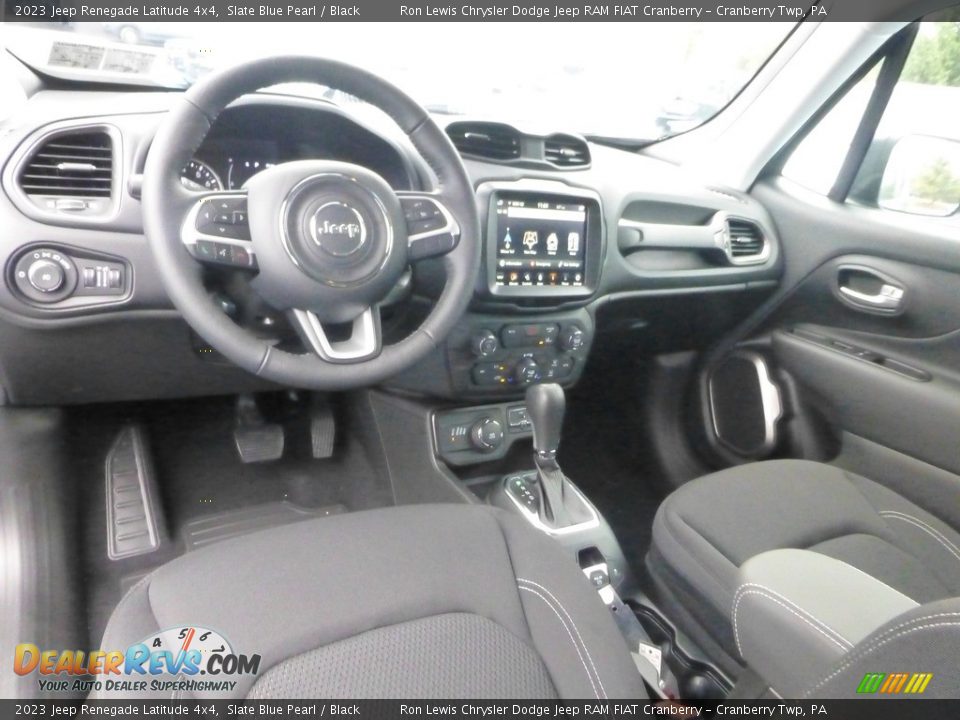 Black Interior - 2023 Jeep Renegade Latitude 4x4 Photo #12