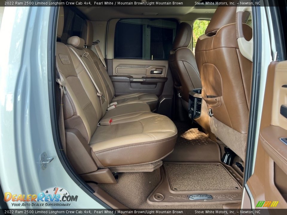 Rear Seat of 2022 Ram 2500 Limited Longhorn Crew Cab 4x4 Photo #22