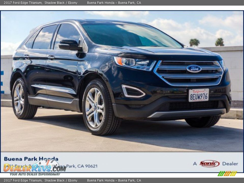 2017 Ford Edge Titanium Shadow Black / Ebony Photo #1