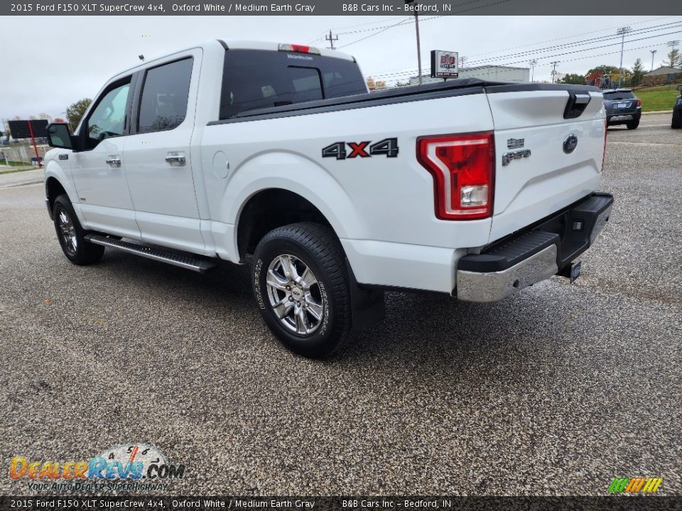 2015 Ford F150 XLT SuperCrew 4x4 Oxford White / Medium Earth Gray Photo #2