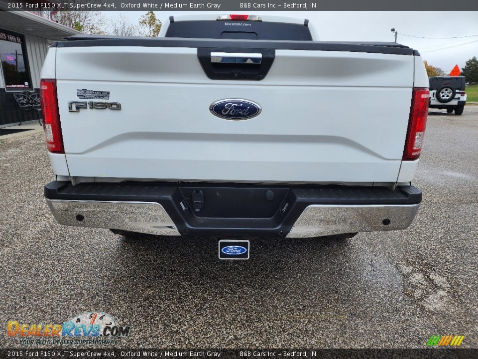 2015 Ford F150 XLT SuperCrew 4x4 Oxford White / Medium Earth Gray Photo #3