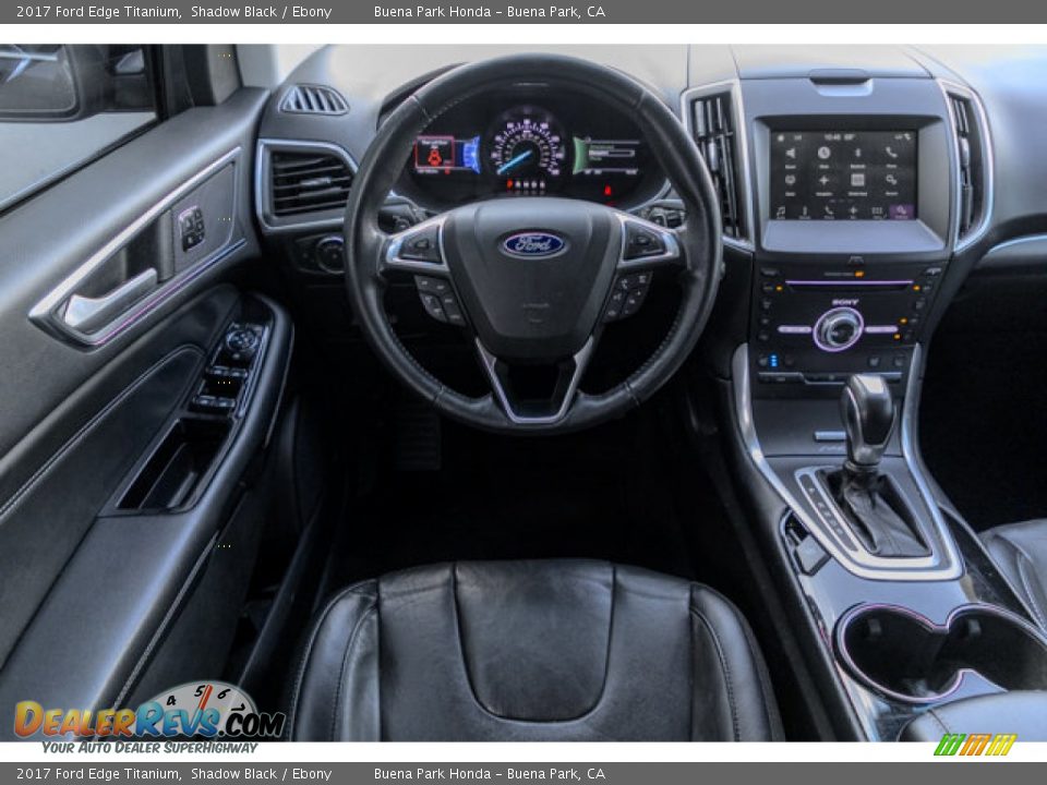 2017 Ford Edge Titanium Shadow Black / Ebony Photo #5