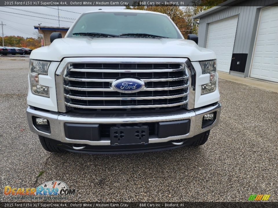 2015 Ford F150 XLT SuperCrew 4x4 Oxford White / Medium Earth Gray Photo #7