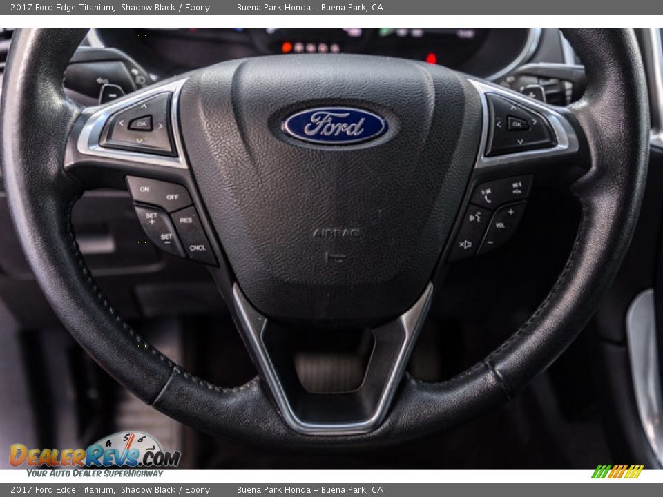 2017 Ford Edge Titanium Steering Wheel Photo #11