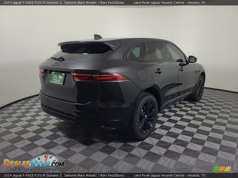 2024 Jaguar F-PACE P250 R-Dynamic S Santorini Black Metallic / Mars Red/Ebony Photo #2