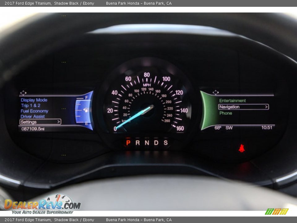 2017 Ford Edge Titanium Gauges Photo #25