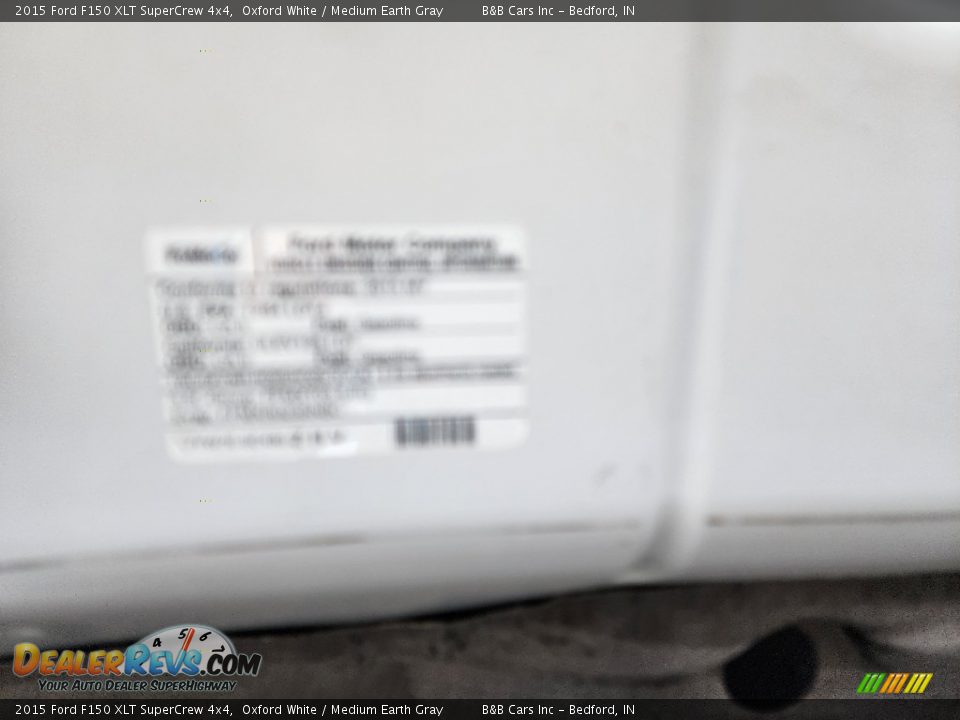 2015 Ford F150 XLT SuperCrew 4x4 Oxford White / Medium Earth Gray Photo #30