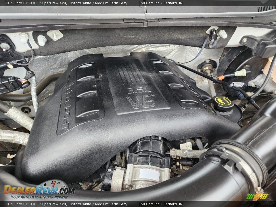 2015 Ford F150 XLT SuperCrew 4x4 Oxford White / Medium Earth Gray Photo #31