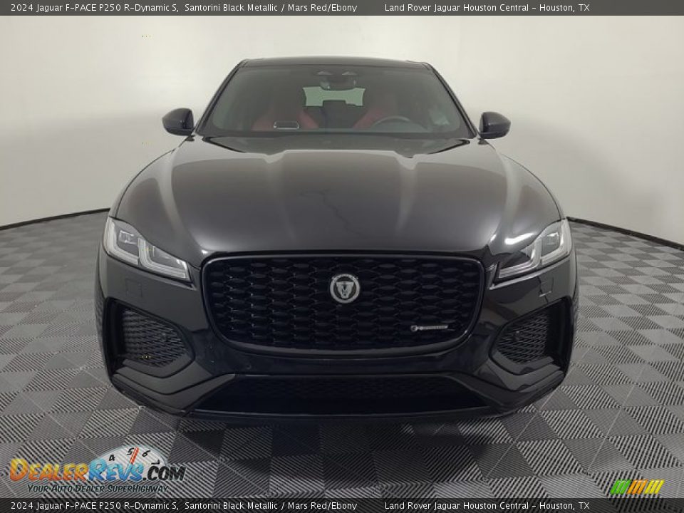 2024 Jaguar F-PACE P250 R-Dynamic S Santorini Black Metallic / Mars Red/Ebony Photo #8