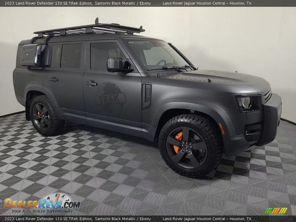 Santorini Black Metallic 2023 Land Rover Defender 130 SE TReK Edition Photo #11