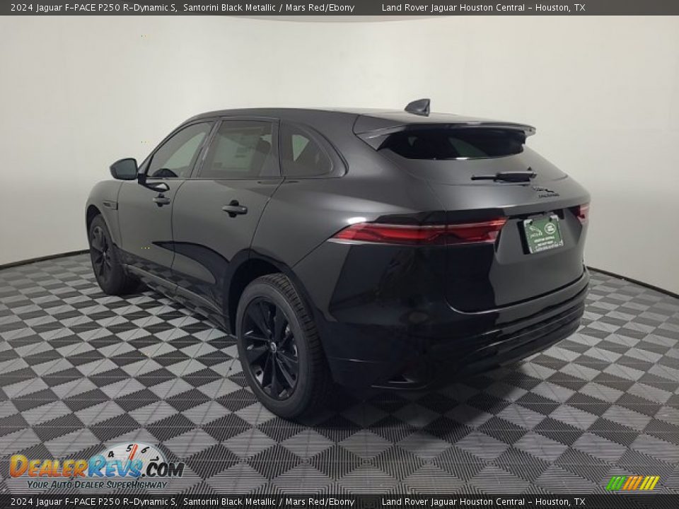 2024 Jaguar F-PACE P250 R-Dynamic S Santorini Black Metallic / Mars Red/Ebony Photo #10