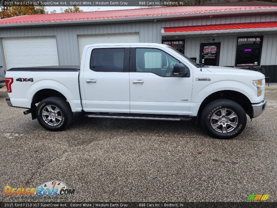 2015 Ford F150 XLT SuperCrew 4x4 Oxford White / Medium Earth Gray Photo #33