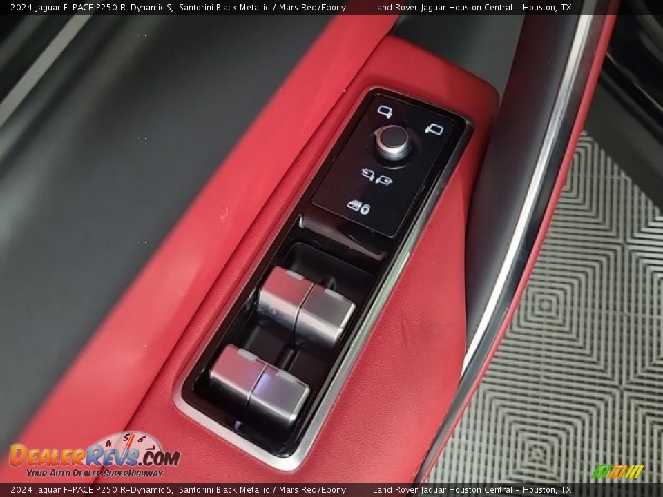 2024 Jaguar F-PACE P250 R-Dynamic S Santorini Black Metallic / Mars Red/Ebony Photo #14