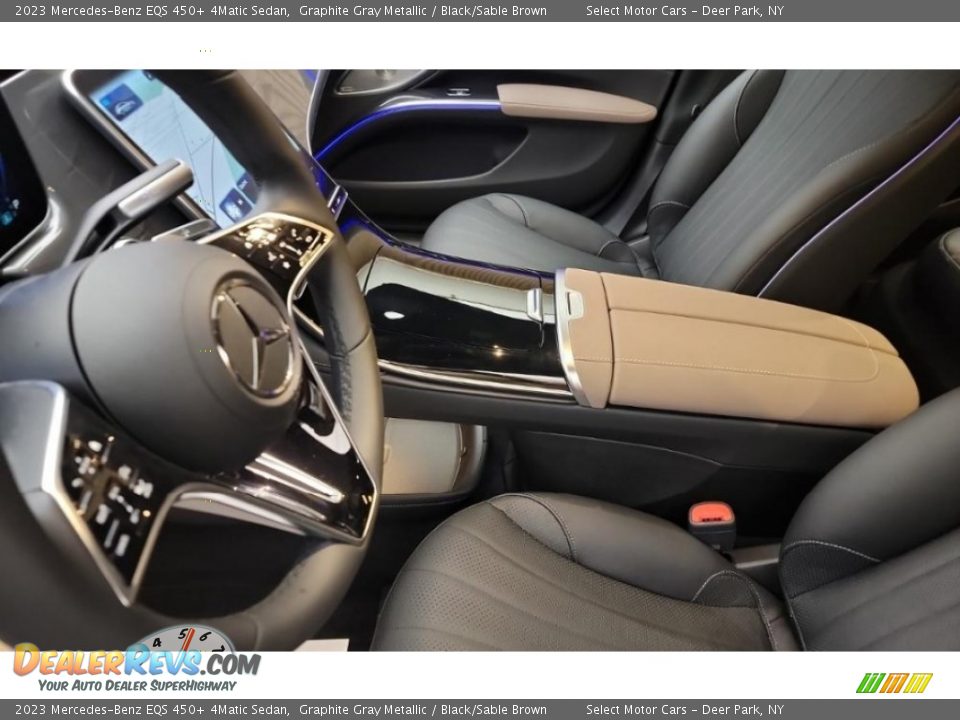 2023 Mercedes-Benz EQS 450+ 4Matic Sedan Graphite Gray Metallic / Black/Sable Brown Photo #6