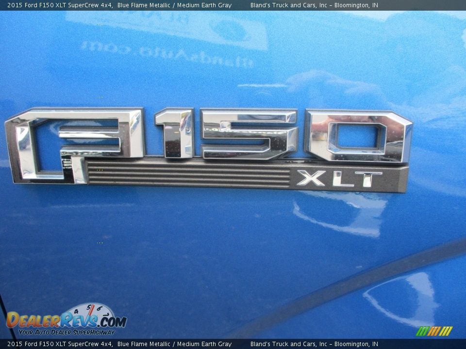 2015 Ford F150 XLT SuperCrew 4x4 Blue Flame Metallic / Medium Earth Gray Photo #30