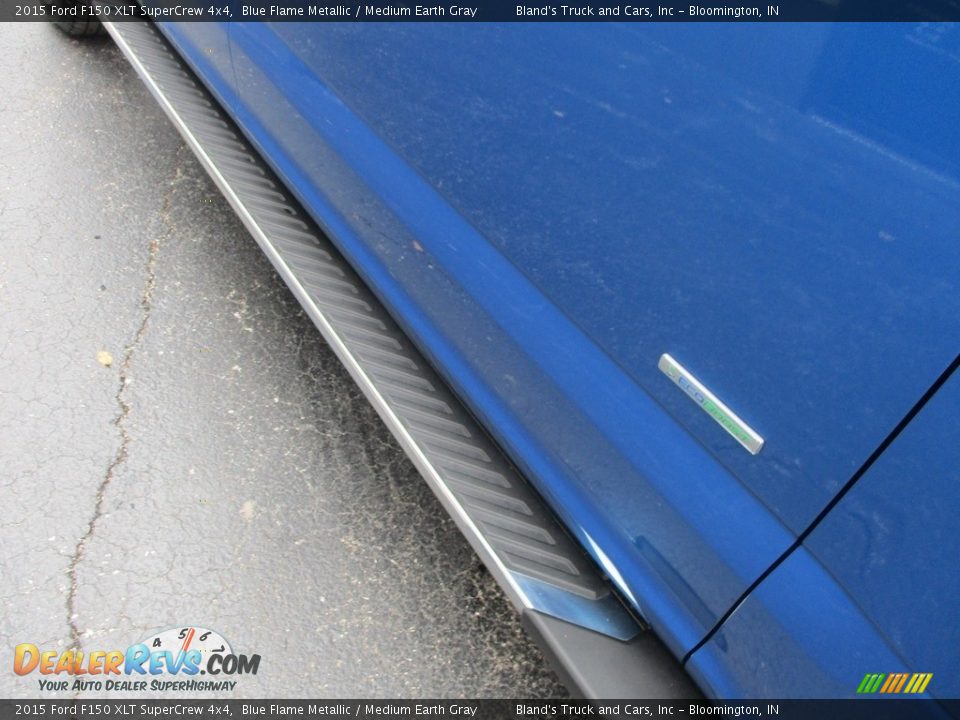 2015 Ford F150 XLT SuperCrew 4x4 Blue Flame Metallic / Medium Earth Gray Photo #32