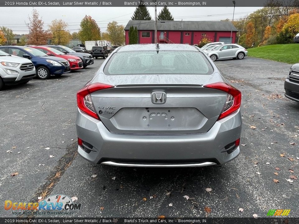 2019 Honda Civic EX-L Sedan Lunar Silver Metallic / Black Photo #4