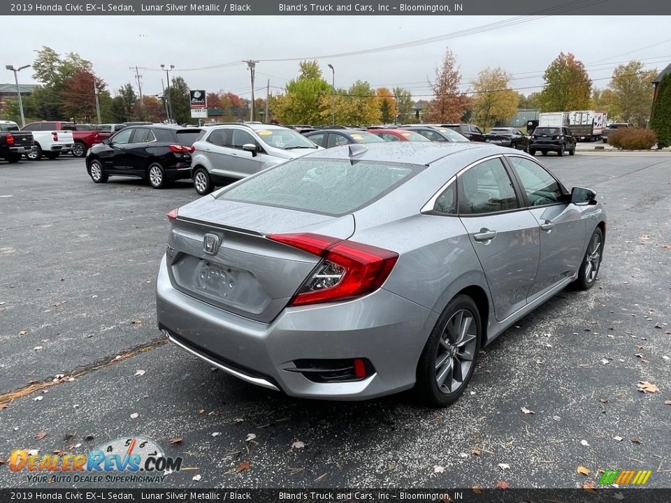 2019 Honda Civic EX-L Sedan Lunar Silver Metallic / Black Photo #5