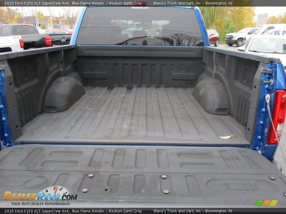 2015 Ford F150 XLT SuperCrew 4x4 Blue Flame Metallic / Medium Earth Gray Photo #35