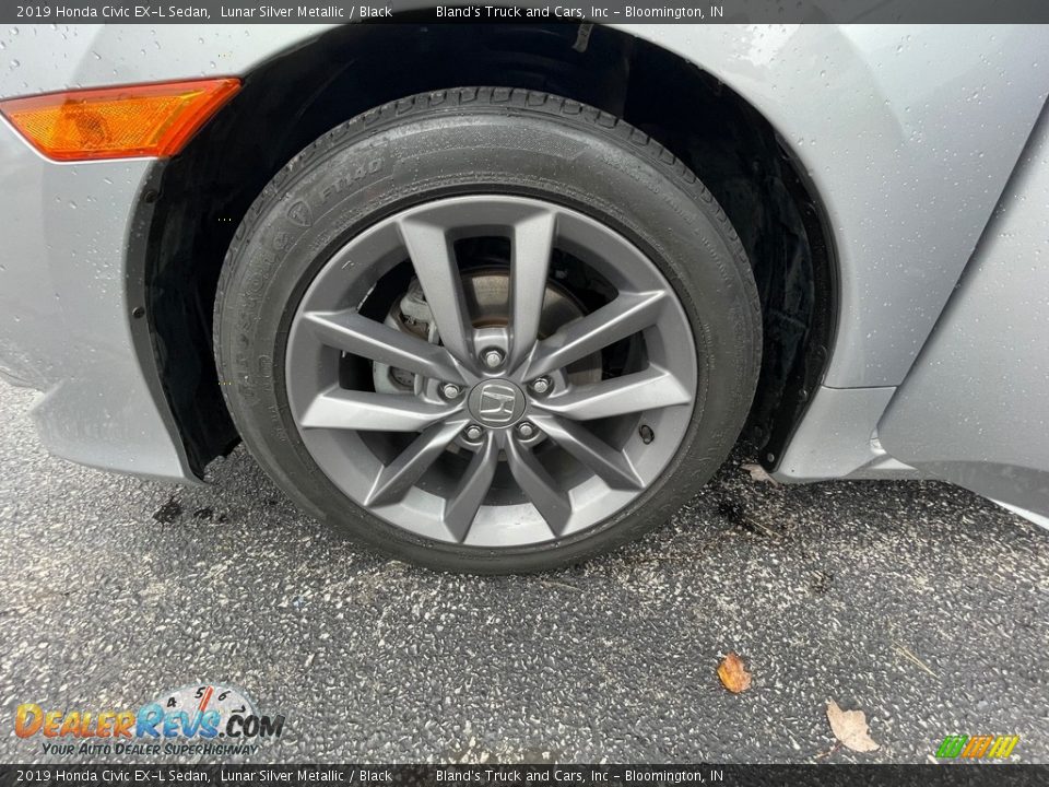 2019 Honda Civic EX-L Sedan Lunar Silver Metallic / Black Photo #18