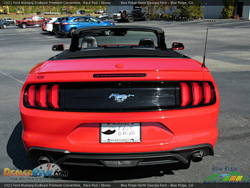 2021 Ford Mustang EcoBoost Premium Convertible Race Red / Ebony Photo #4