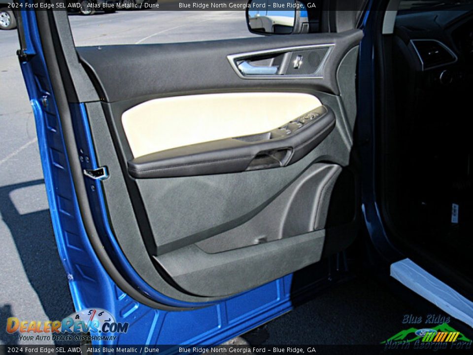 2024 Ford Edge SEL AWD Atlas Blue Metallic / Dune Photo #10