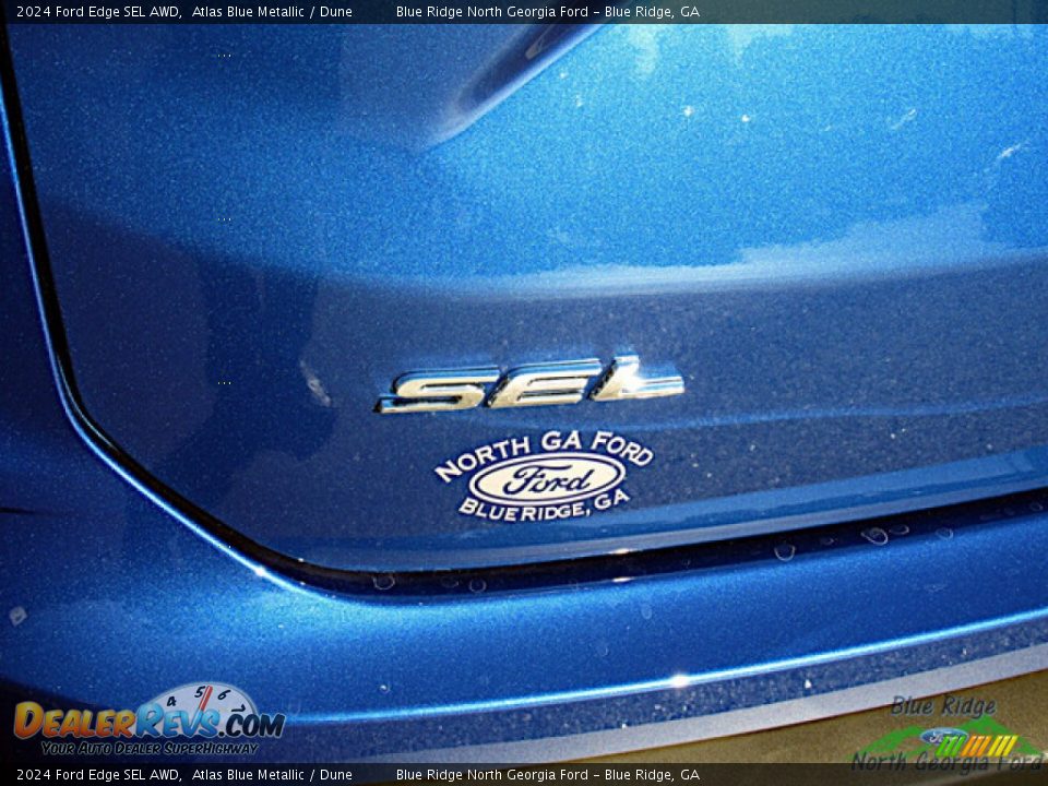 2024 Ford Edge SEL AWD Atlas Blue Metallic / Dune Photo #29