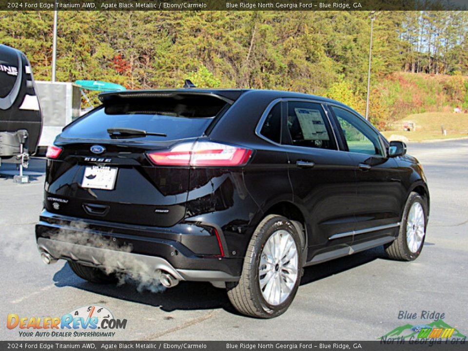 Agate Black Metallic 2024 Ford Edge Titanium AWD Photo #4