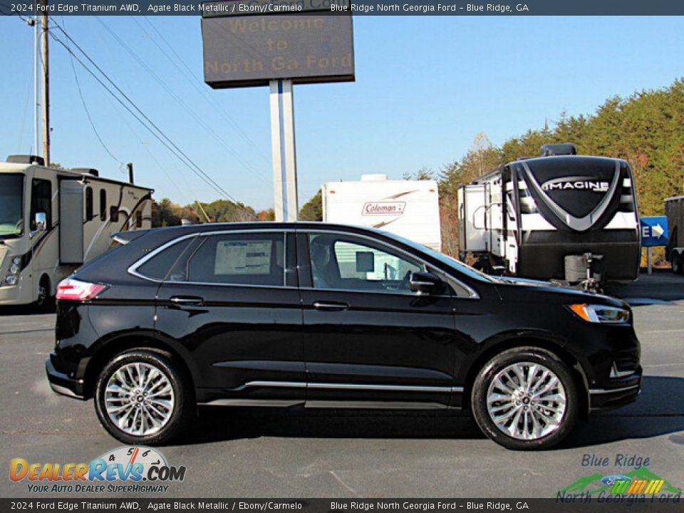 Agate Black Metallic 2024 Ford Edge Titanium AWD Photo #5