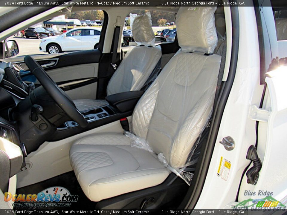 Medium Soft Ceramic Interior - 2024 Ford Edge Titanium AWD Photo #11