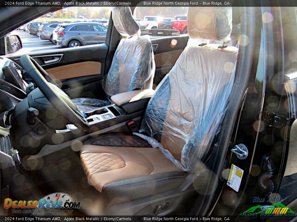 Ebony/Carmelo Interior - 2024 Ford Edge Titanium AWD Photo #10