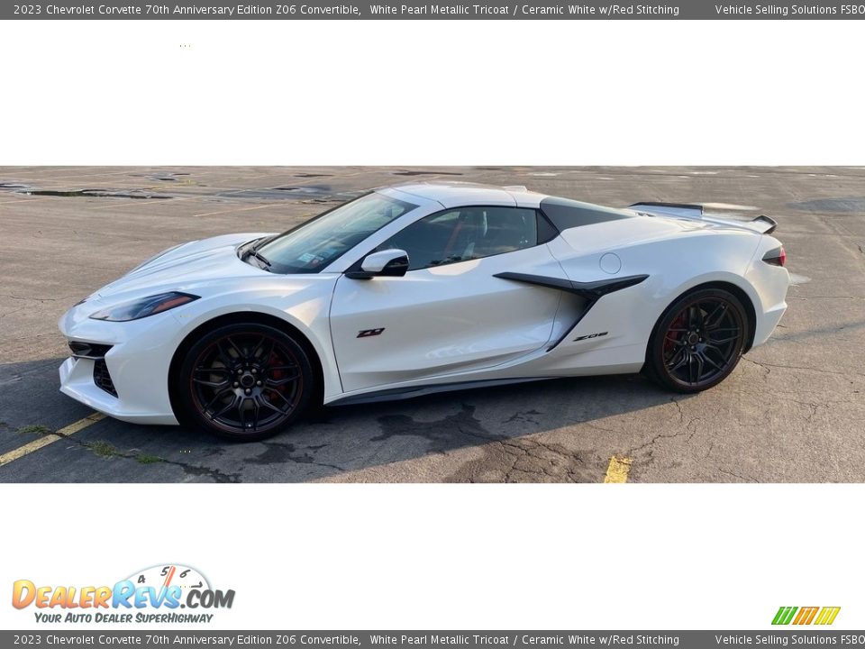 White Pearl Metallic Tricoat 2023 Chevrolet Corvette 70th Anniversary Edition Z06 Convertible Photo #1