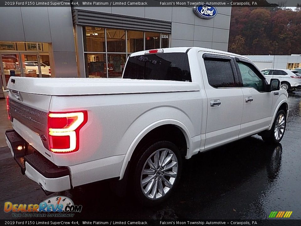 White Platinum 2019 Ford F150 Limited SuperCrew 4x4 Photo #2