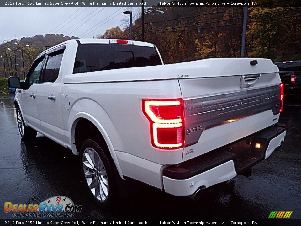 2019 Ford F150 Limited SuperCrew 4x4 White Platinum / Limited Camelback Photo #4