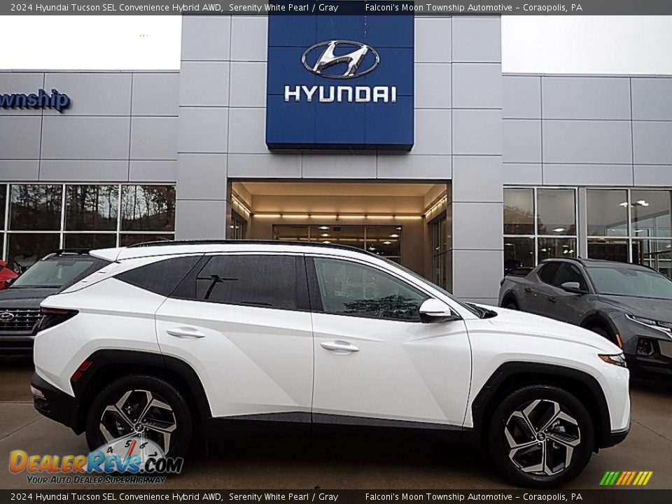 Serenity White Pearl 2024 Hyundai Tucson SEL Convenience Hybrid AWD Photo #1