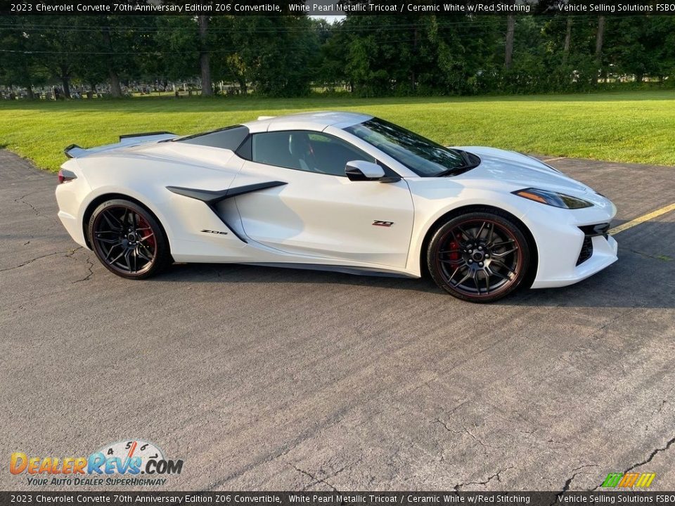 White Pearl Metallic Tricoat 2023 Chevrolet Corvette 70th Anniversary Edition Z06 Convertible Photo #8