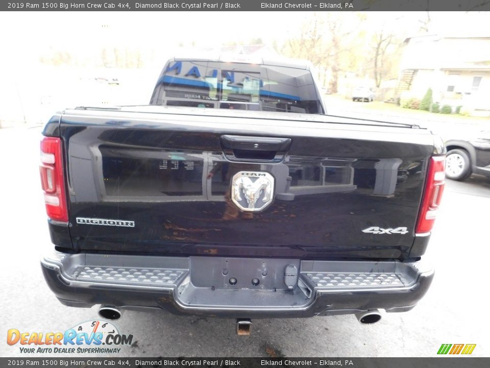 2019 Ram 1500 Big Horn Crew Cab 4x4 Diamond Black Crystal Pearl / Black Photo #8