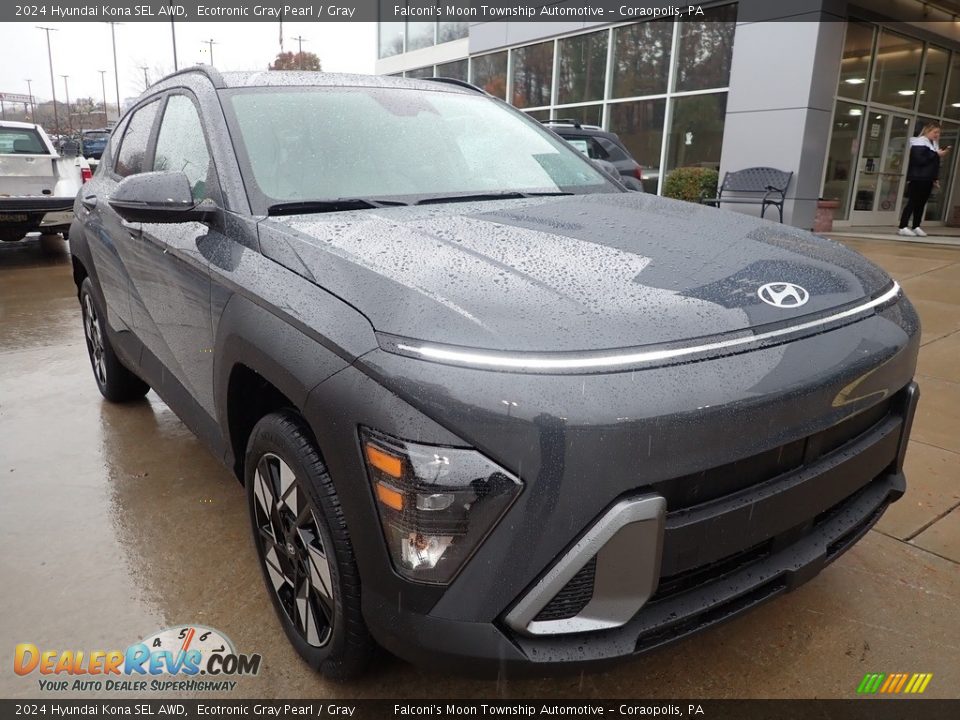 2024 Hyundai Kona SEL AWD Ecotronic Gray Pearl / Gray Photo #9