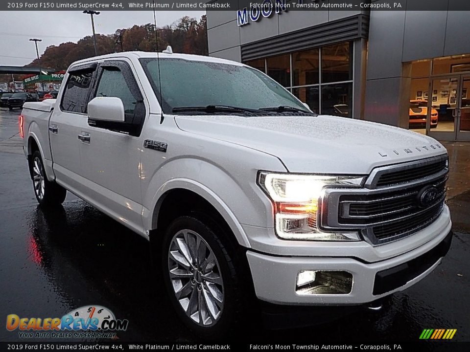 White Platinum 2019 Ford F150 Limited SuperCrew 4x4 Photo #8