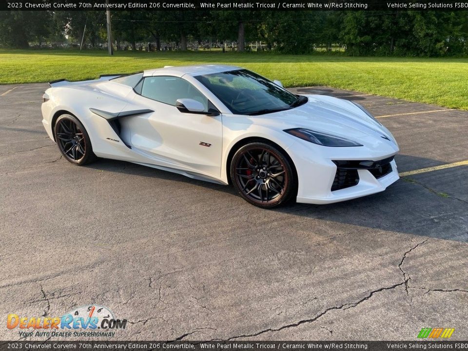 White Pearl Metallic Tricoat 2023 Chevrolet Corvette 70th Anniversary Edition Z06 Convertible Photo #9