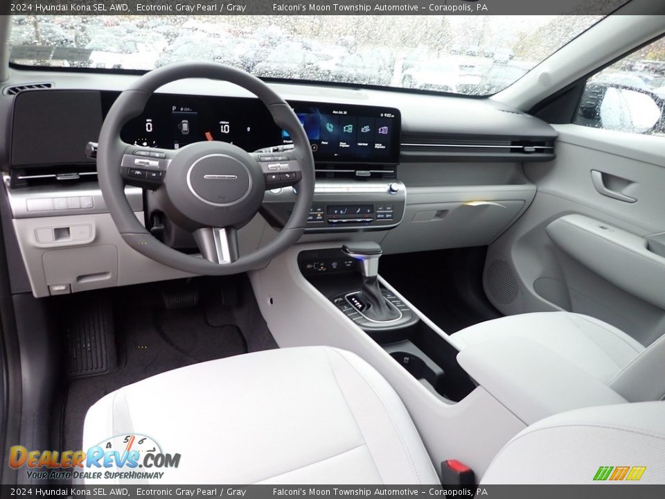 Gray Interior - 2024 Hyundai Kona SEL AWD Photo #13