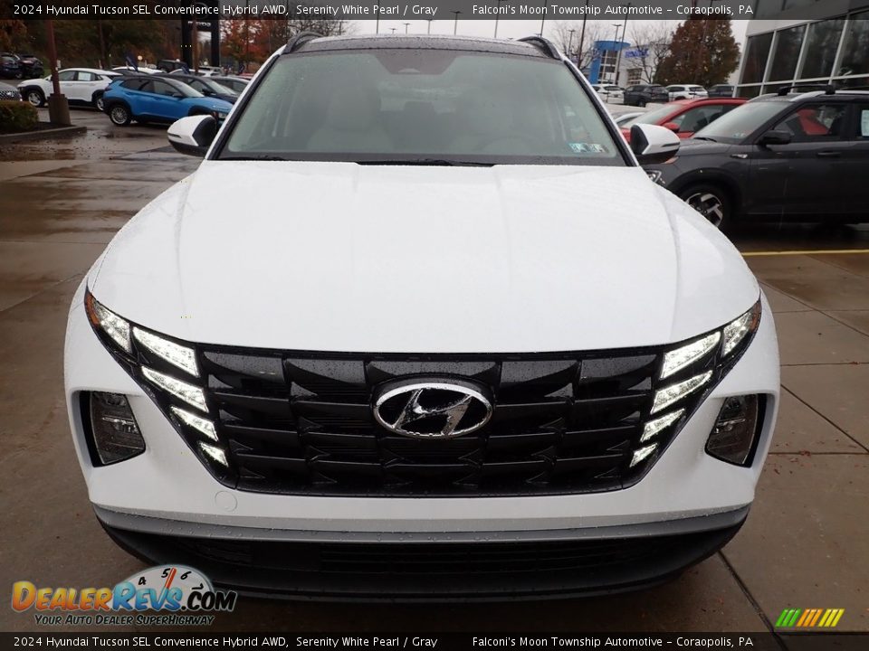 2024 Hyundai Tucson SEL Convenience Hybrid AWD Serenity White Pearl / Gray Photo #8